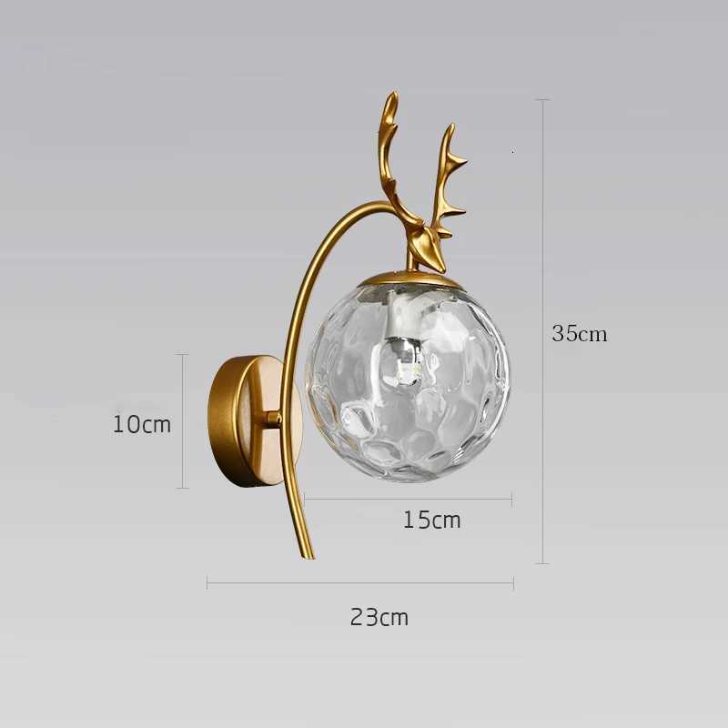 Nordic deer wall lamp modern led lights For home living room wall lamps designer model room wall decor antler bedroom lighting M251126