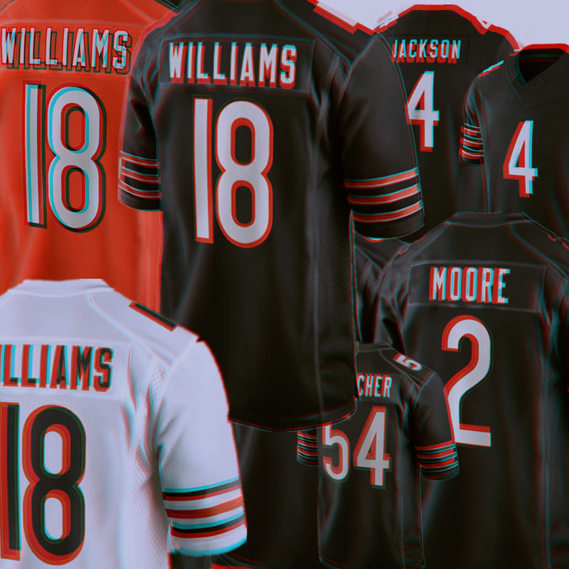 18 Caleb Williams Tory Taylor Jaquan Brisker Tremaine Edmunds Kevin Byard III Tyrique Stevenson Montez Sweat Roschon Johnson Jaylon Johnson Football Bears Jerseys