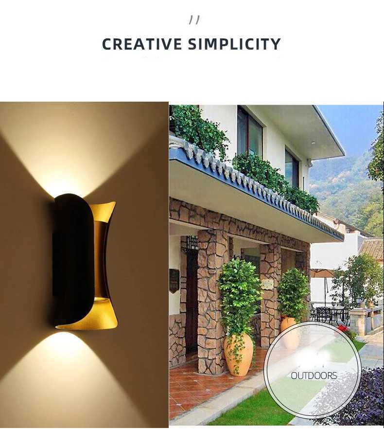 Modern Wall Sconces 10W Wall lamp LED Wall light White Up Down Wall Mount Lights for Living Room Hallway Bedroom Decor M251126