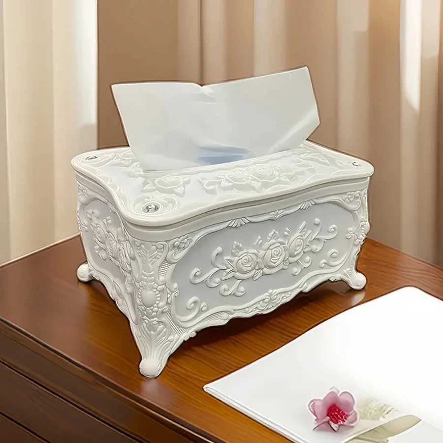 Simple European Tissue Box Small Napkin Extraction Box Restaurant Bathroom Office Desktop Plastic Extraction Paper Storage Y251126