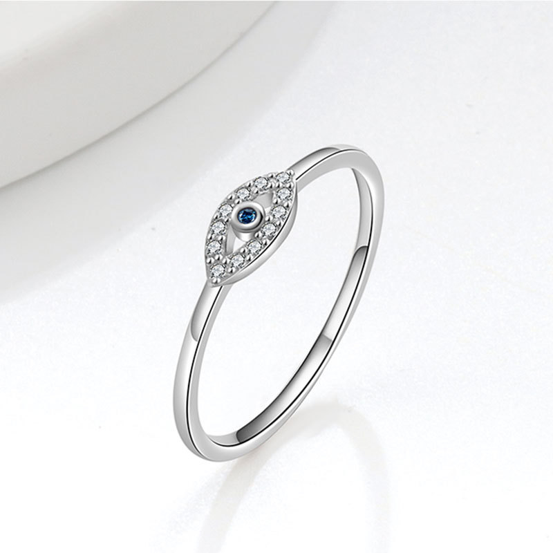 Lucky Blue Turkish Evil Eye Open Rings For Women Gold Color Colorful Enamel Heart Zircon Eye Finger Ring Vintage Gothic Jewelry High quality gold desi - view 9