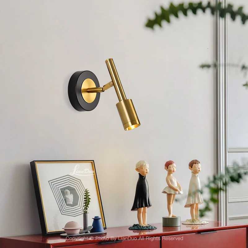 Retro Style Nordic Rotatable Wall Lamps Metal Material LED COB Lightings Sconce Bedroom Decoration Hotel Bedside Reading Lustres M251126