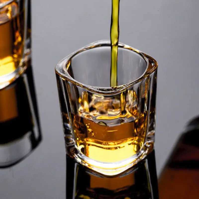 6pcs/4pcs/2pcs Wine Glass Transparent Shot Glass 70ml Small Capacity Water/Tea Cup Dispenser Wholesale Cups Strong Liquor Glass C251126