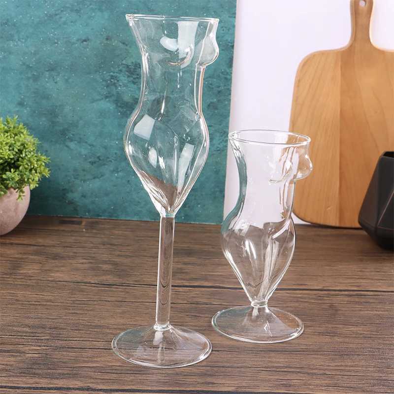 Creative Cocktail Glass Girl Body Shape Glass Cup Glass Wine Goblet Glass Champagne Borosilicate Beauty Goblet Cup C251126