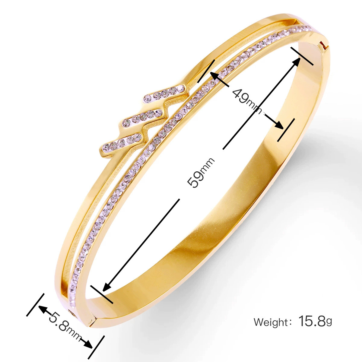 25 new high quality designer bracelet women luxury jewelry gold mens bracelet designer silver bracelet men love bracelet bangle bracelets Gold-plated  - view 4