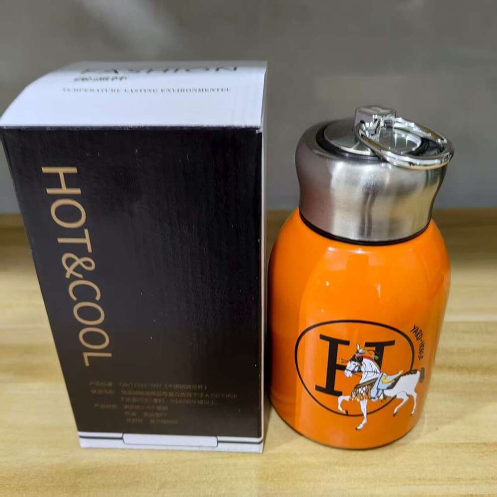 Creative 316 Stainless Steel Chubby Insulated High-Value Mini Simple Small Belly with Handle Ring Water Cup Light Luxury