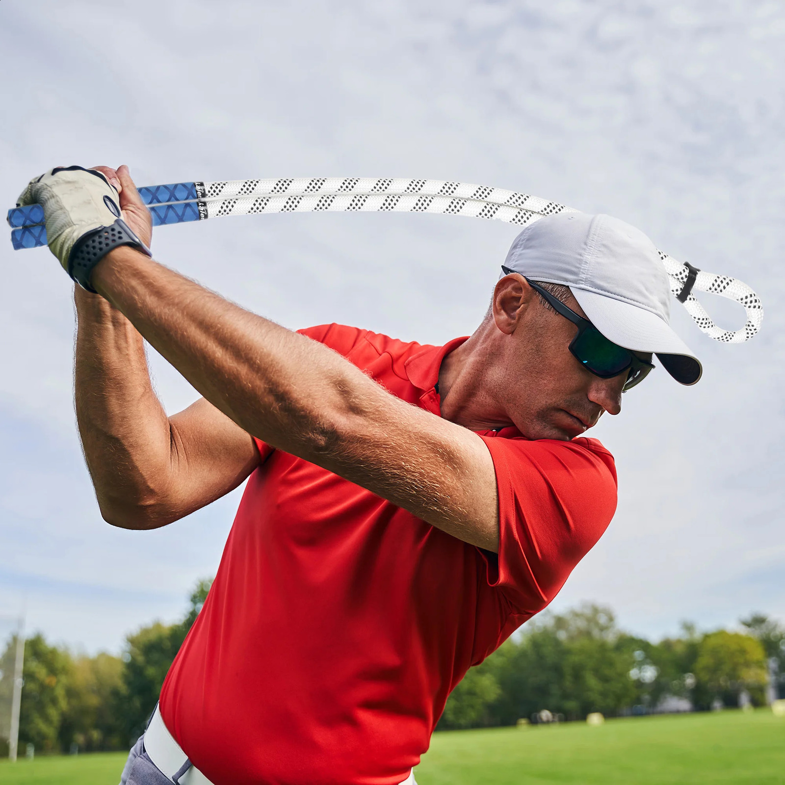 Golf Swing Training Rope Golf Swing Trainer Portable for Birthday Gifts Golf Club Swing Practice Rope For Golfer Lovers Beginner 250519
