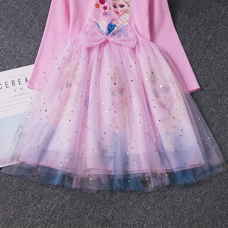 DISNEY baby girl designer clothes infant designer clothes Elsa princess dress Holiday dress for little girl dress birthday outfit comfortable and soft