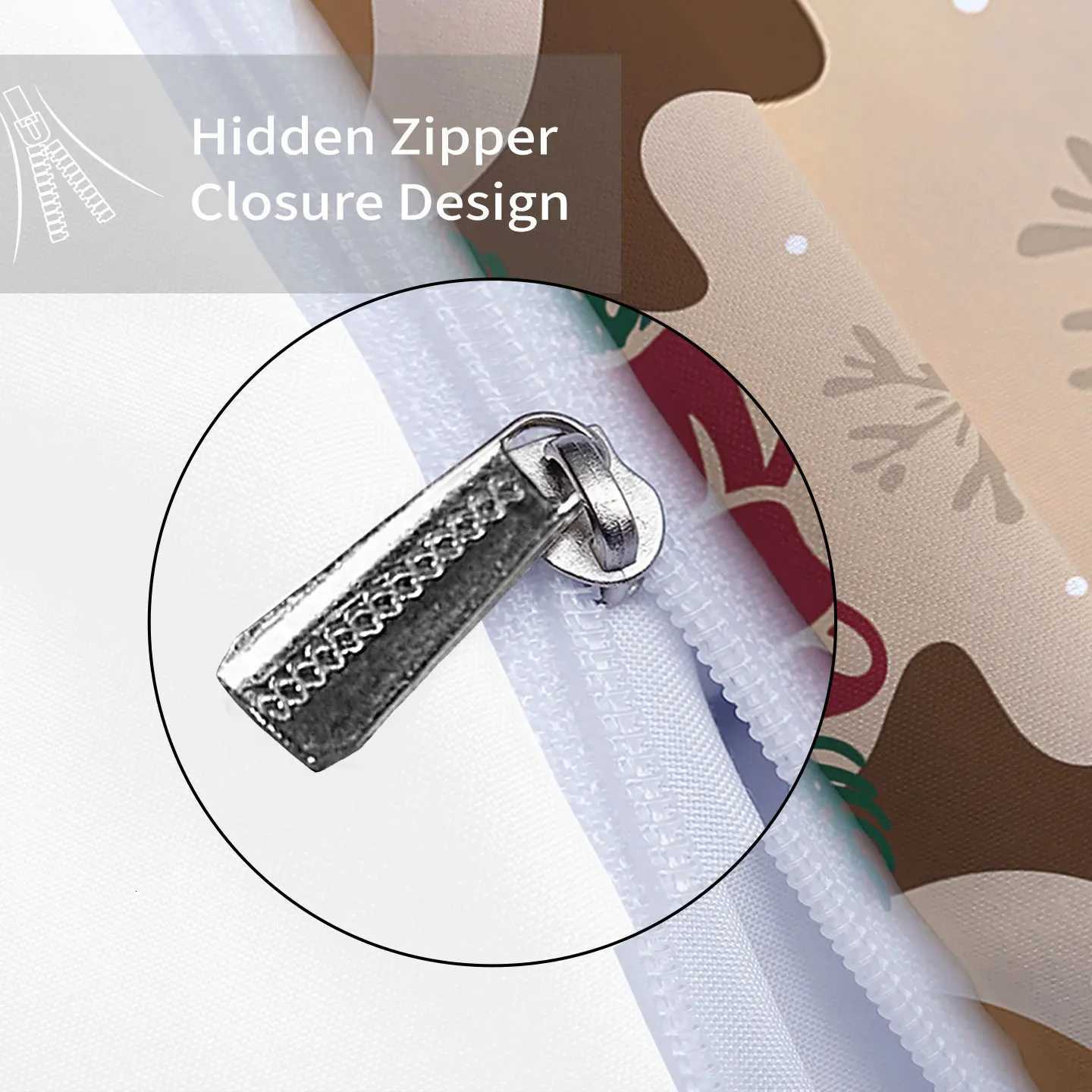 Christmas 3pcs Christmas Cute Reindeer Printed Chipless Bedding Set Multi Size Bedding Decoration for Bedrooms and Dormitories Machine W Y251126