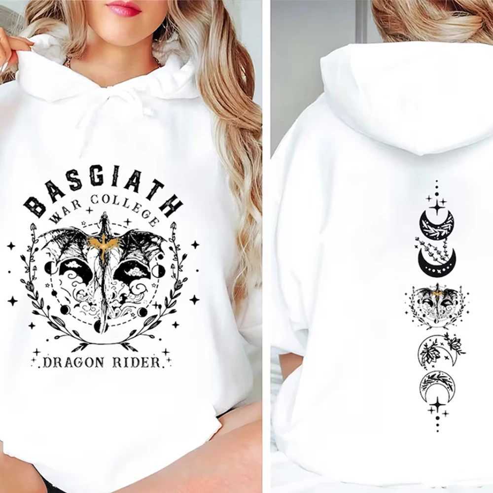 Fourth Wing Hoodie Basgiath War College Hooded Dragon Sweater The Empyrean Series Sweatshirt Unisex Casual Hoodies J251136