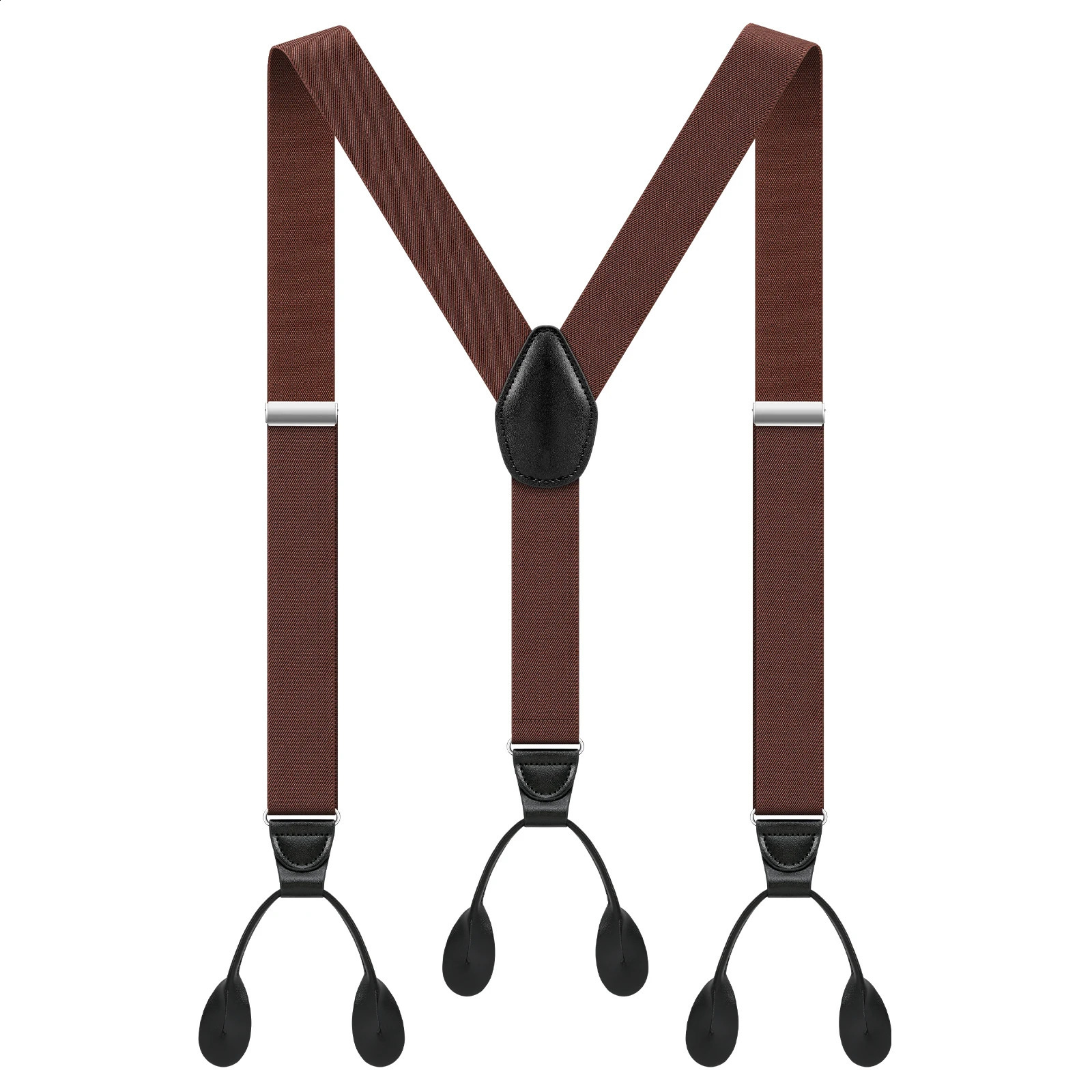 Men Button Suspenders Adjustable lastic Y Shape Tuxedo Suspender with Leather Buttons End Long Lasting Stretch Ultimate Fashion 250425