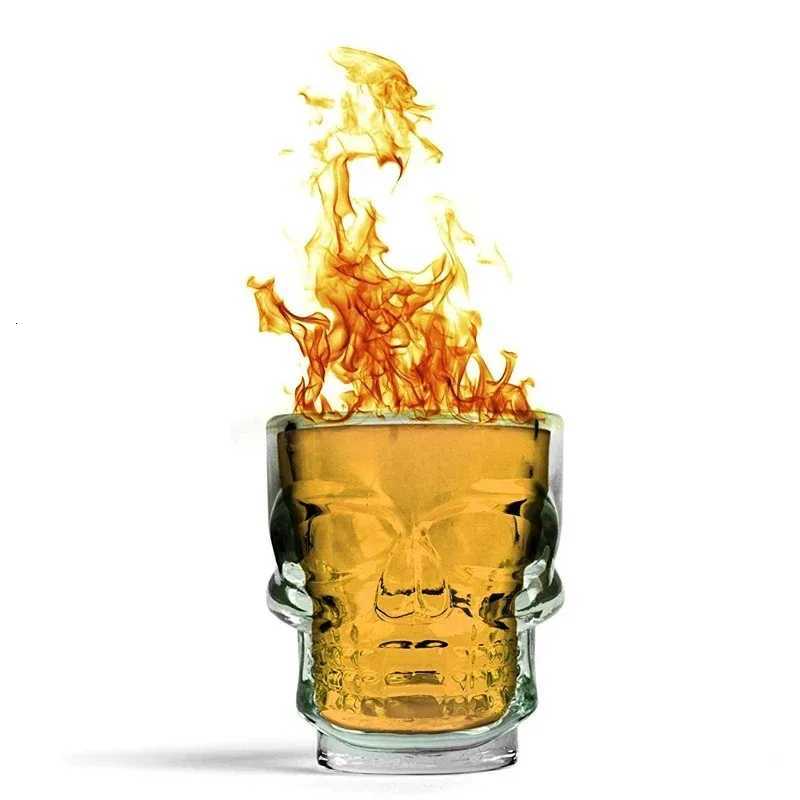 Halloween Gifts Skull Head Shot Glass Cup Creative Clear Crystal Wine Cup Liquor Whisky Vodka Beer Steins for Party Bar C251126