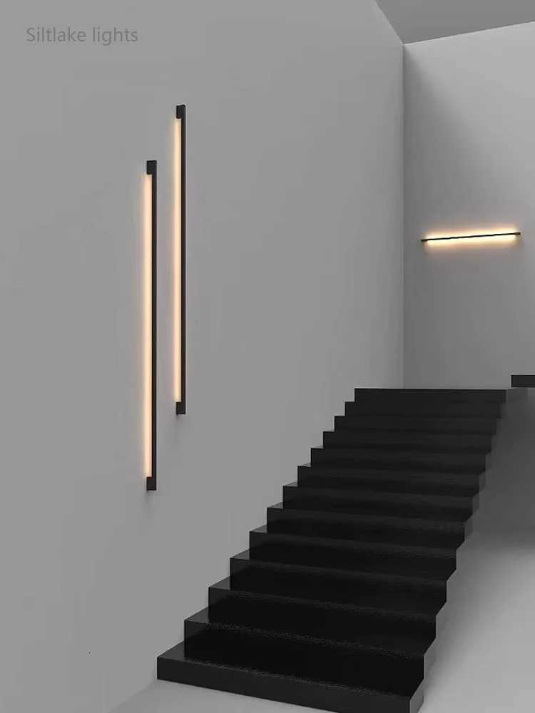 Nordic Modern Long Wall Lamps LED Wall Mount Lamp Indoor Living Room Bedroom Background Wall Light Home Decorative Lamp 90V 240V M251126