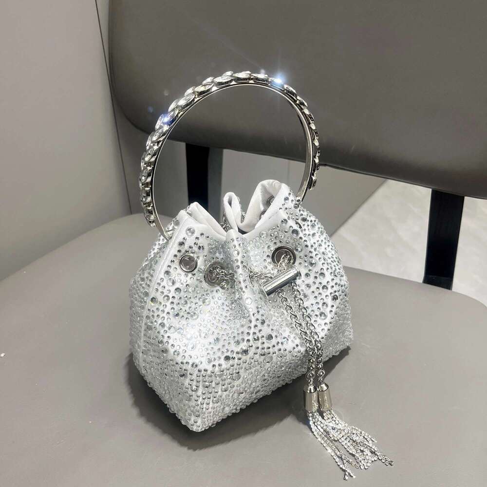 Rhinestones Evening clutch Bag Purses and handbag Designer shoulder Shiny Crystal Clutch purse bucket bag