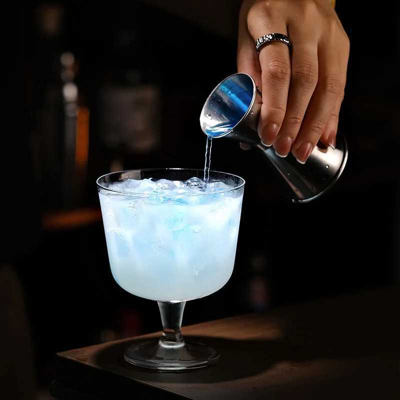 Style Thin Glasses Cup Juice Glasses Creative Cocktail Glass Cups Highball Cup Vertical Pattern Simple Short Cups Bar Party C251126