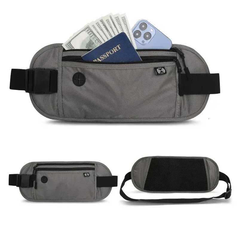 Invisible Travel Waist Pack Pouch for Passport Money Belt Bag Hidden Security Wallet Outdoor Sports Jogging Chest Pack Waist BagT251126