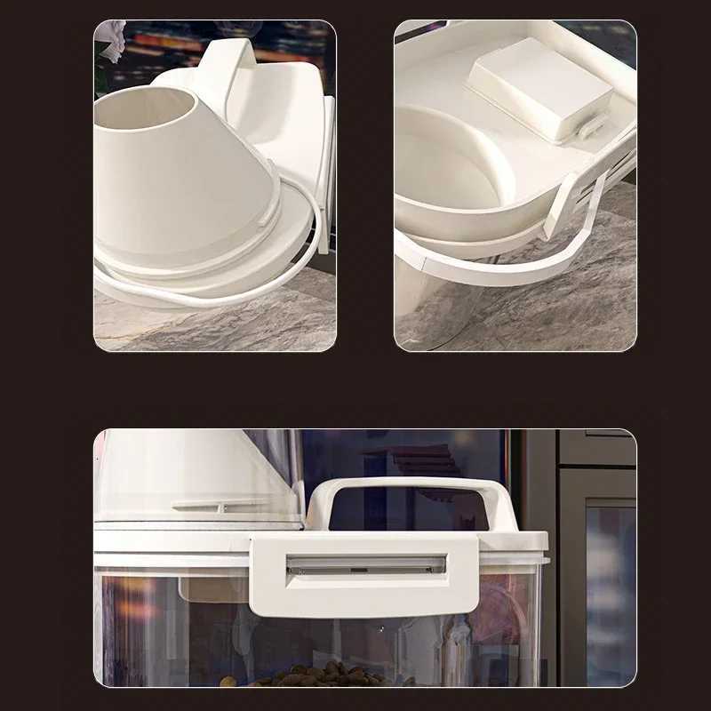 Pet Dog Snack Storage Box Sealed Cat Food Storage Bucket Vacuum Preservation Tank for Pet Food Moisture-proof and Dehumidifying Y251126
