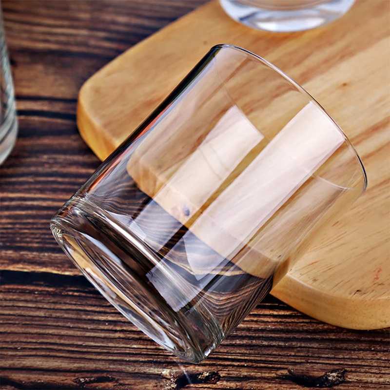 180ml/230ml Coffee Cups Wine Glasses Wedding Water Bottle Light Drinkware Transparent Teaware Fashioned Rocks Glasses Tumblers C251126