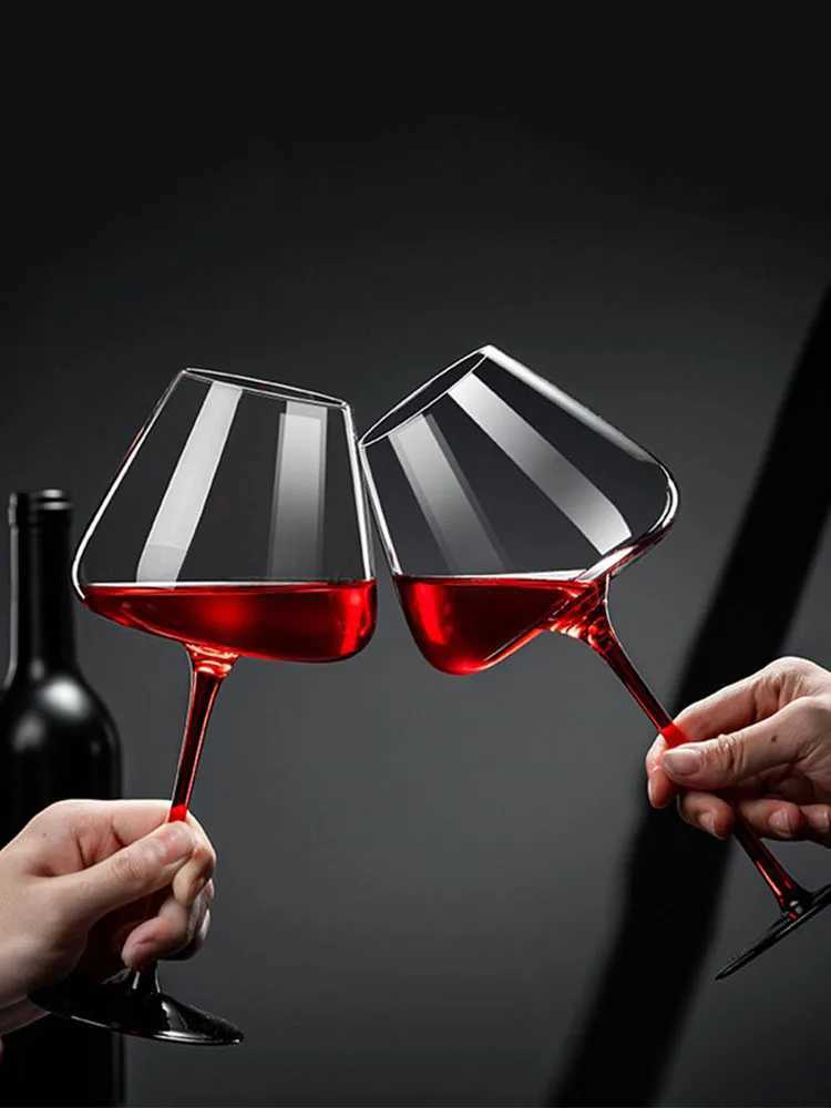 1pc Champagne Goblet Red Wine Crystal Glass Elegant Burgundy Wine Large Glass Perfect For Cocktail C251126