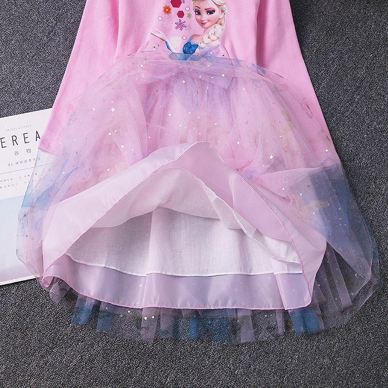Disney Children's Apparel Princess Skirt A-line Skirt Birthday Party Dress Elsa Skirt Infant Designer Girl's Children Skirt Designer Infant 