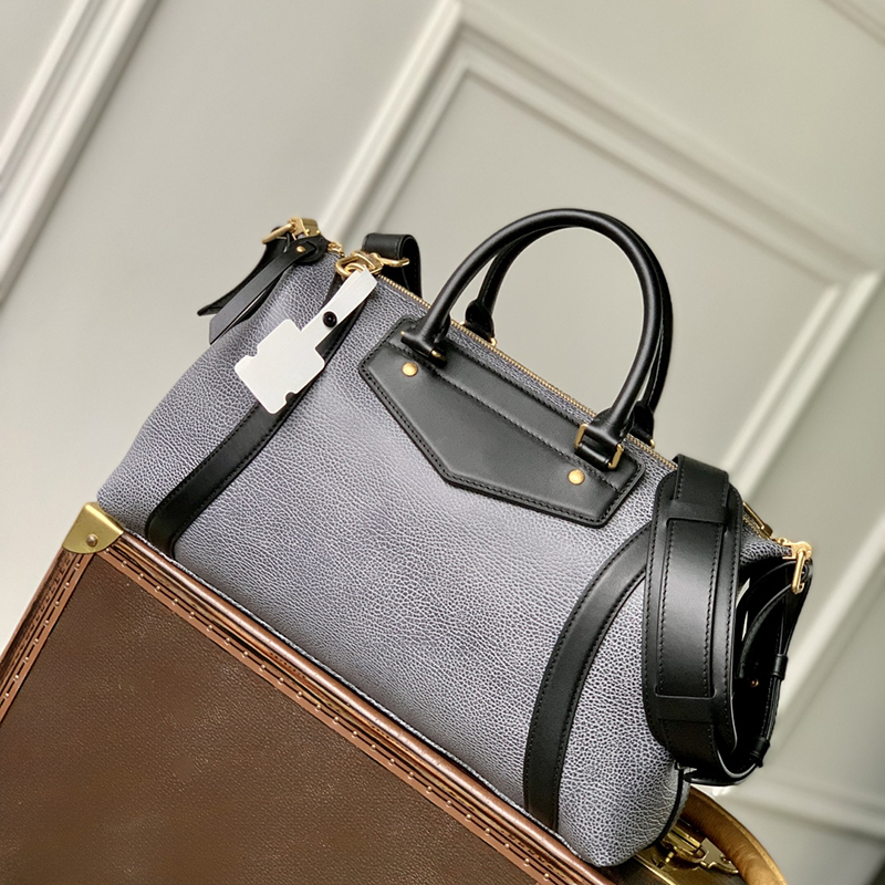 Exact Mirror Quality Biker Shoulder Bag MM Size 38CM Women Designer Boston Bag Cowhide Leather Crossbody Bag Women Handbag With Gift Box LL11B1