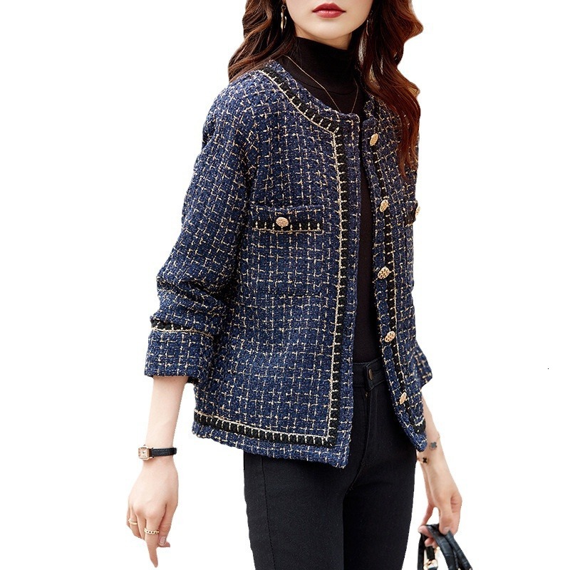 2Pcs Fashion Chic Elegant Blazer French Style Light Luxury Socialite Lady High-end Coat Long Sleeve Autumn Winter Fashion New Women's Tweed Desig