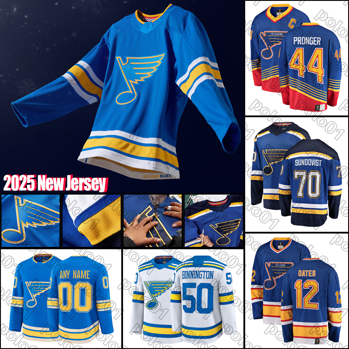 50 Binnington Reverse Retro blues hockey jersey 12 Kevin Hayes 18 Robert Thomas 25 Kyrou Brayden Schenn Torey Krug Pavel Buchnevich Wayne Gretzky jerseys men