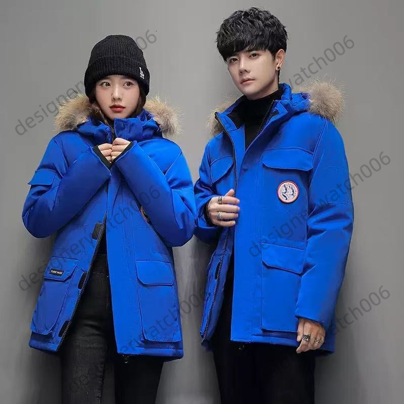 Canadas Jacket Goose Jacket Mens Designer Winter Warm Wolf Fur Hood Parka Pocket Windbreaker Luxury Goosecoats Down Coat Womens Vest Puffer Canadas Jacket 942
