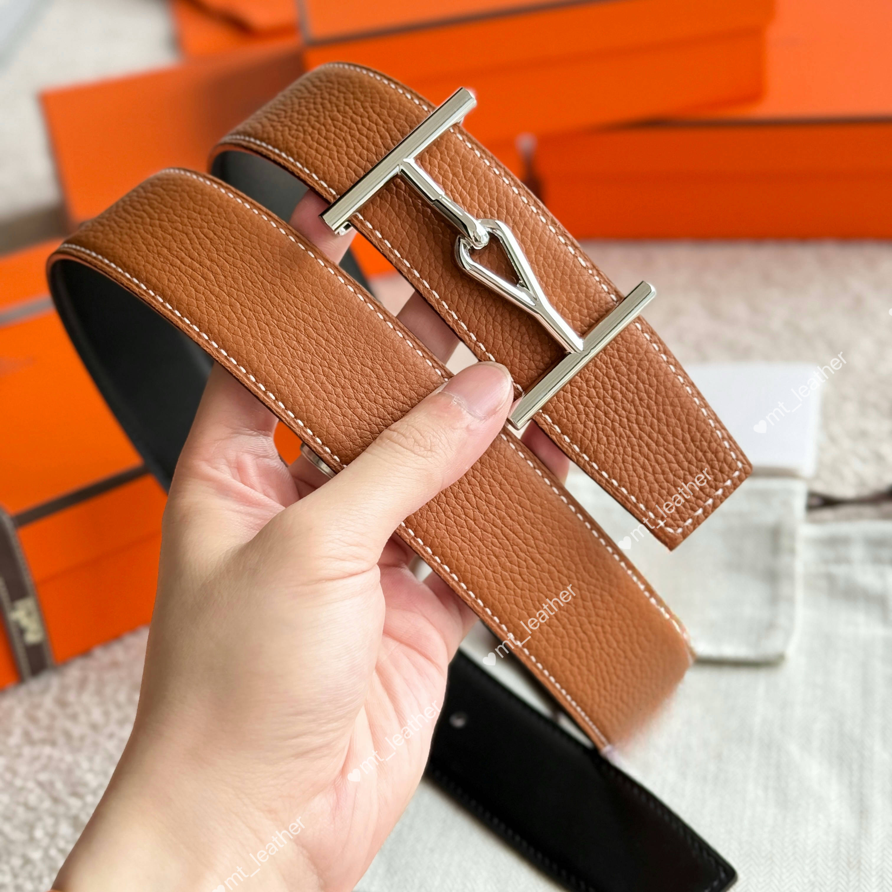 Brown Belt Letters Geomatics Buckle Brand Reversible Belt Golden Black Buckle Width 3.8cm Wide Mens Real Leather Belt Decorate Jeans Suit Pants With Dust Bag