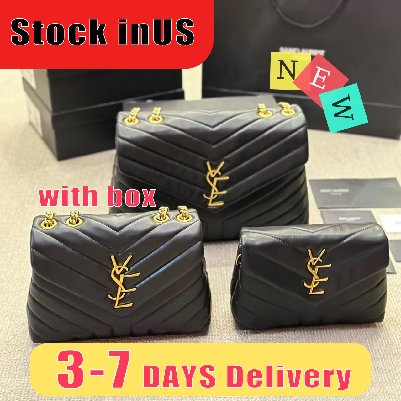 10A High quality Three Sizes of Envelope Designer bags yslcross body designer bag women Luxury handbag Chain cross body bag Letter Flip Bag Underarm Bag Tote Bag