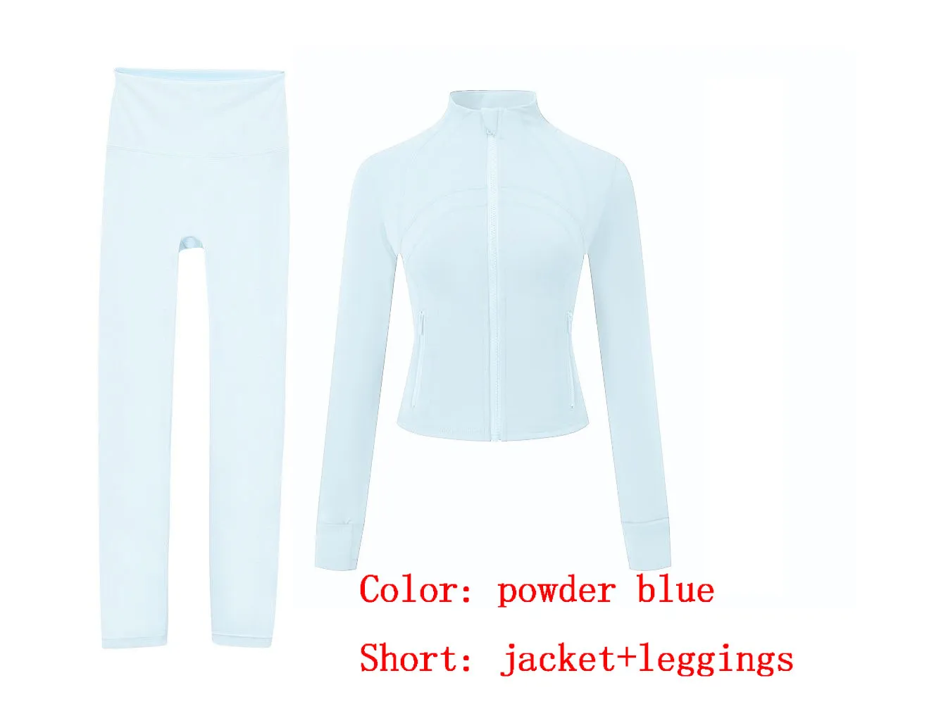Women Designer Jacke Set Gym Set Short Yoga Jacket Workout Elastic Waist Leggings Fiess Quick Dry Fiess Activewear Sweatshirt Zip Up Sportwear