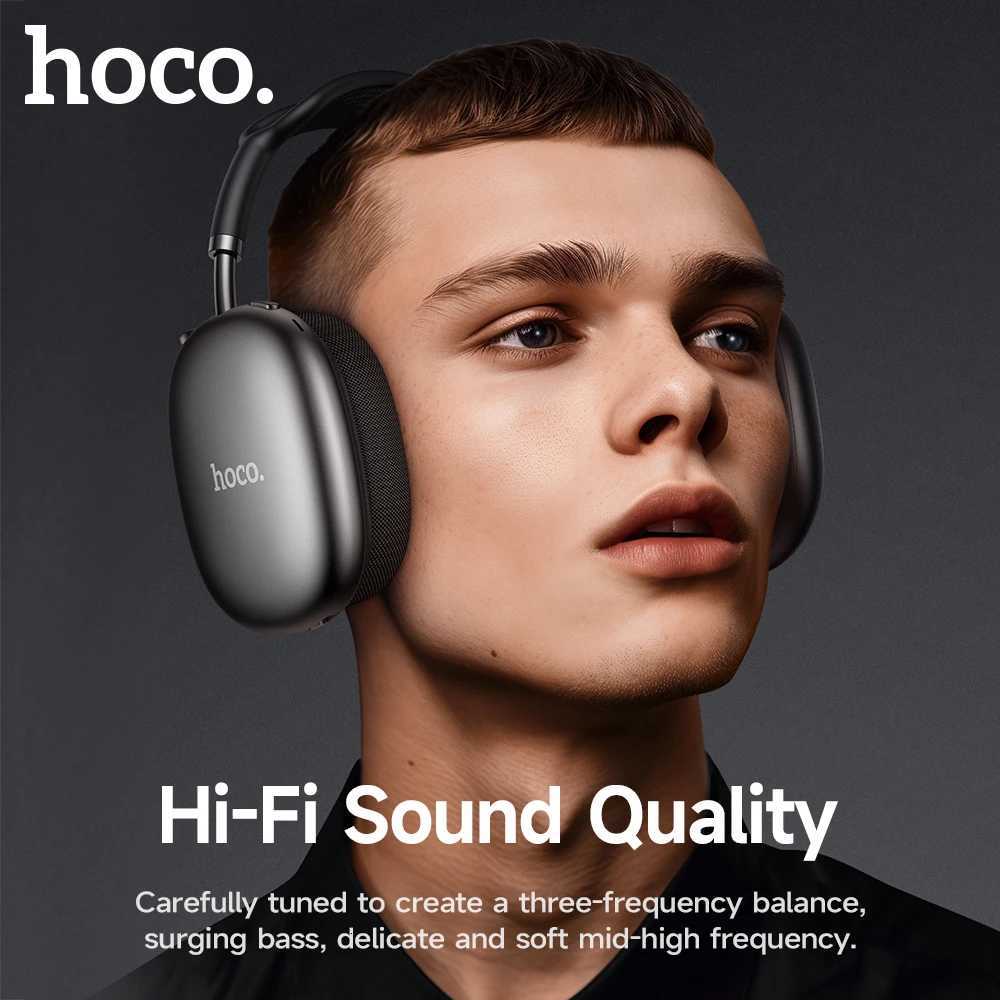 HOCO W55 Plus ANC Noise Reduction Over-ear 54 Headphones Wireless Sport Headset Head mounted For Smart Phone AUX modeM251126