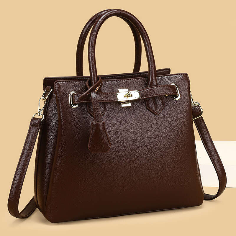 Handbag Autumn Winter New Platinum Simple High-end Commuter Women's Fashion Large Capacity Tote Bag Cross-border