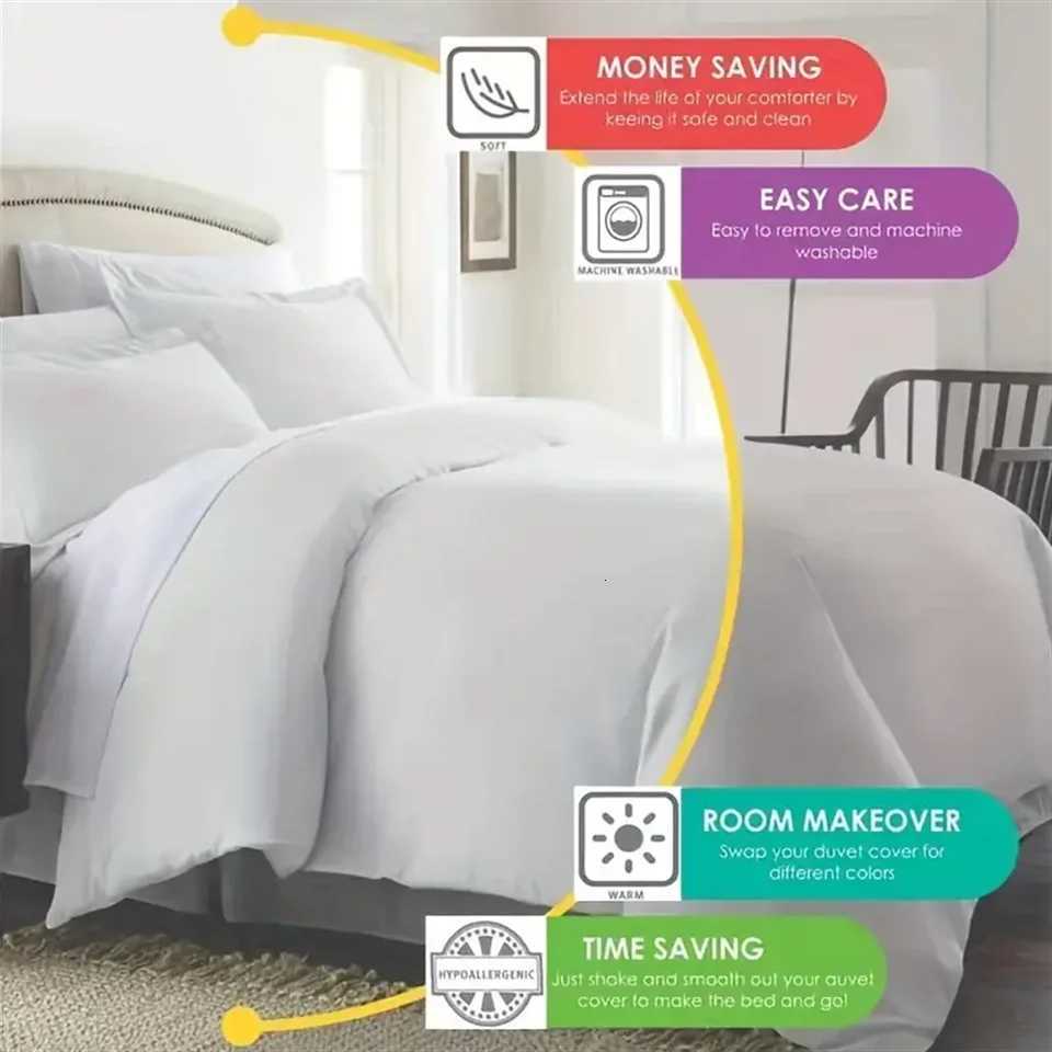 Christmas Merry Christmas Farmhouse Duvet Cover Set - Soft Microfiber Bedding with Santa Claus Xmas Tree Pattern for Bedroom Y251126