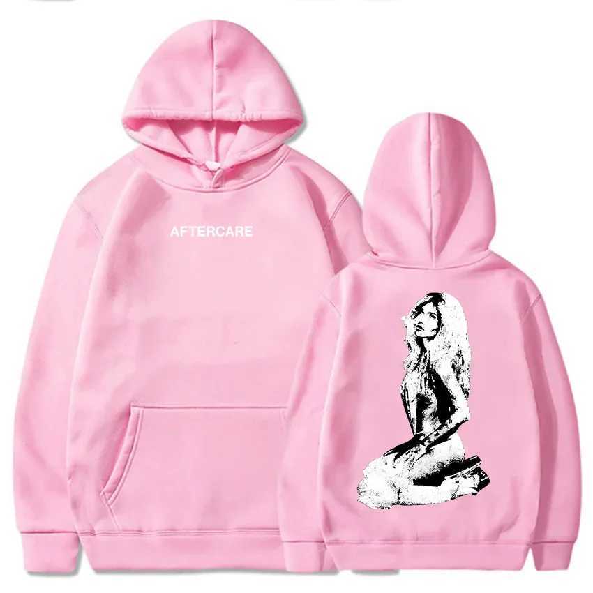 AFTERCARE like hoodie Nessa Barrett singer print sweatshirt Mens long-sLeeved streetwear hooded sweatshirt J251136