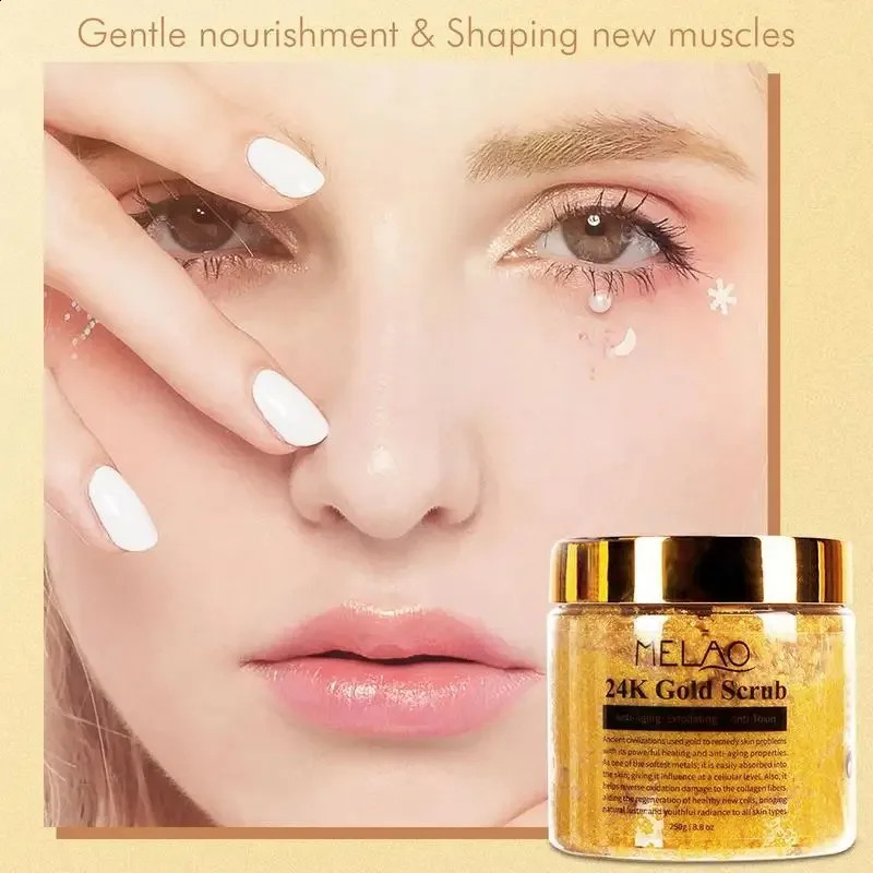 24k Gold Facial Mask Exfoliating Body Scrub Anti Acid Treatment Anti Wrinkle Whitening Female Skin Care Product 250424