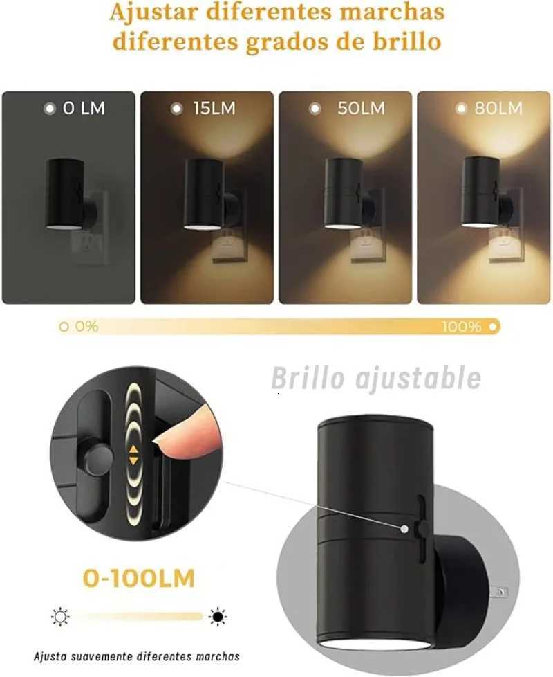 1/2/4 PCS LED Night Light with Dusk To Dawn Sensor Plug-in Wall Mounted Night Light Suitable for Bedrooms Corridors Stairs M251126