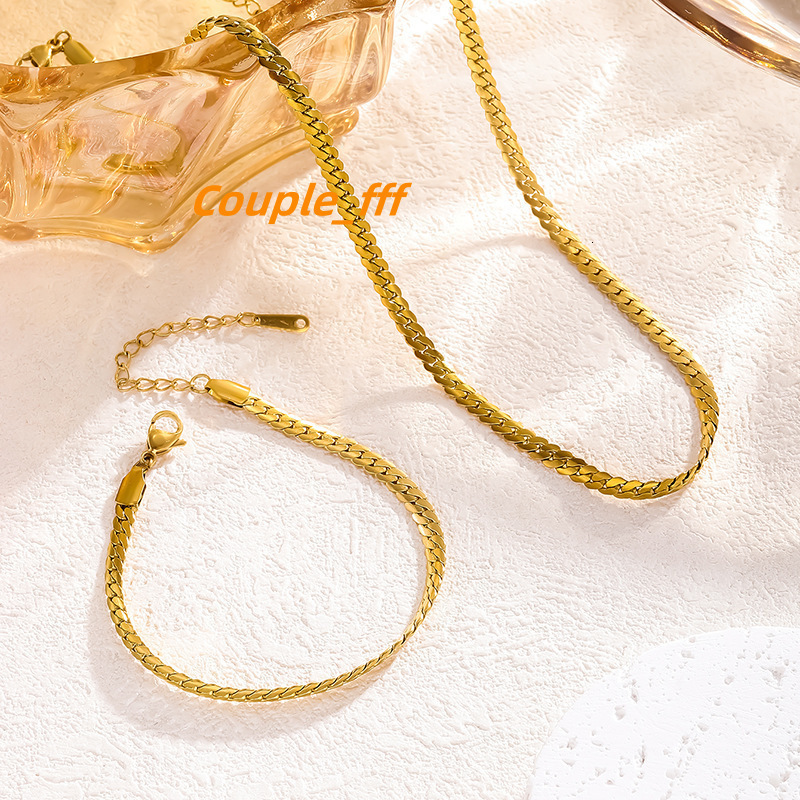 2025 Wholesale Fading Free Titanium Steel 18k Gold Plated Personalized Womens Trendy Cuban Chain Hiphop Necklace Birthday Gift