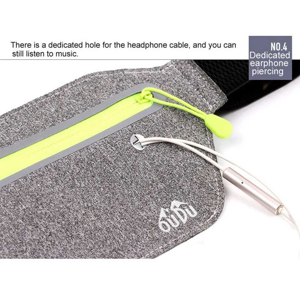 KoKossi Sports Running Mobile Waist Bag Invisible Waist Bag Ultra-thin Waterproof Waist Bag 6-Inch Mobile Phone Bag Woman MenT251126