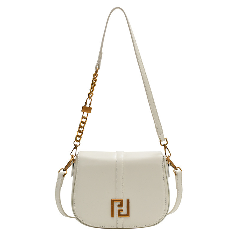 Exclusive Designer Underarm Saddle Purse with Detachable Vintage Chain - 2025 Spring Trendy Crossbody Bag for Women (Artisanal Bohemian Style)