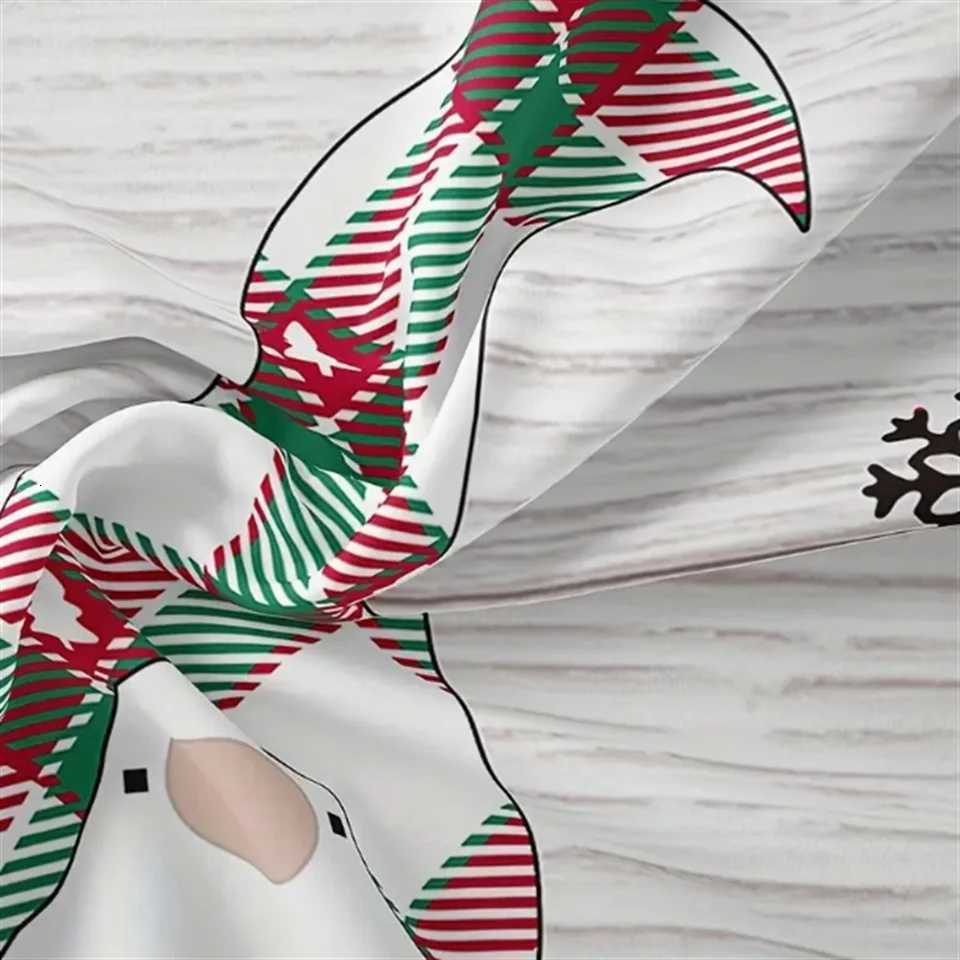 Christmas 3pcs Fashion Duvet Cover Set Plaid Christmas Gnomes Print Bedding Set Soft Comfortable Duvet Cover For Bedroom Guest Room Y251126