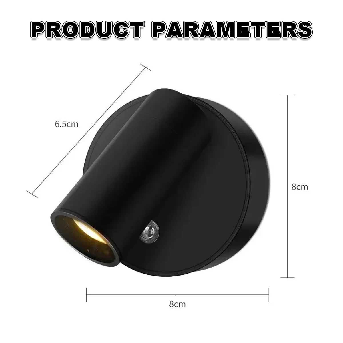 Wireless Wall Light Magnetic Base Lamp Rechargeable Usb Dimmable Indooor Lighting Downlight Beside Touch Room Reading Mount Home M251126