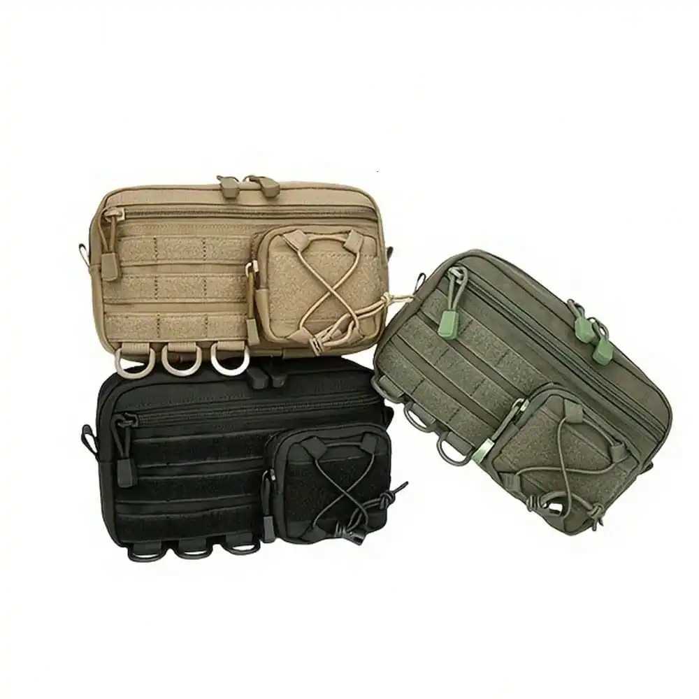 EDC Tactical Waist Bag Outdoor Sports MOLLE Waist Pack Durable Portable Multi Pocket Hunting Bags Mens Waist BagT251126