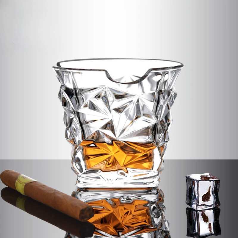 Whiskey Glass Cigar Holder Home Glass Bar Beer Glass Wine Glass High End Business Wine Glasses C251126