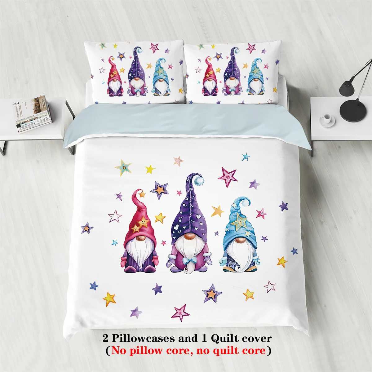 Christmas 3pcs Merry Christmas themed Santa Claus pattern bedding set for teenagers and adults bedroom a fun Christmas gift Y251126