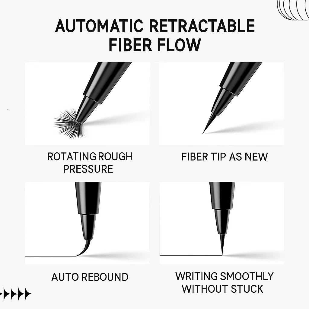 AMG Smooth Quick-Drying Eyeliner Pen Waterproof Smudge-Proof Long-Lasting Colorful Eyeliner PenT251126