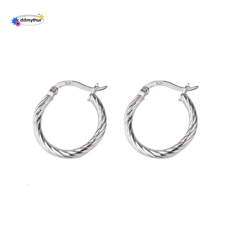 Sterling Sier Oval Simple Style Charming Delicate Geometric Shape Ladies Earrings Birthday Gift Fine Jewellery ddmythur