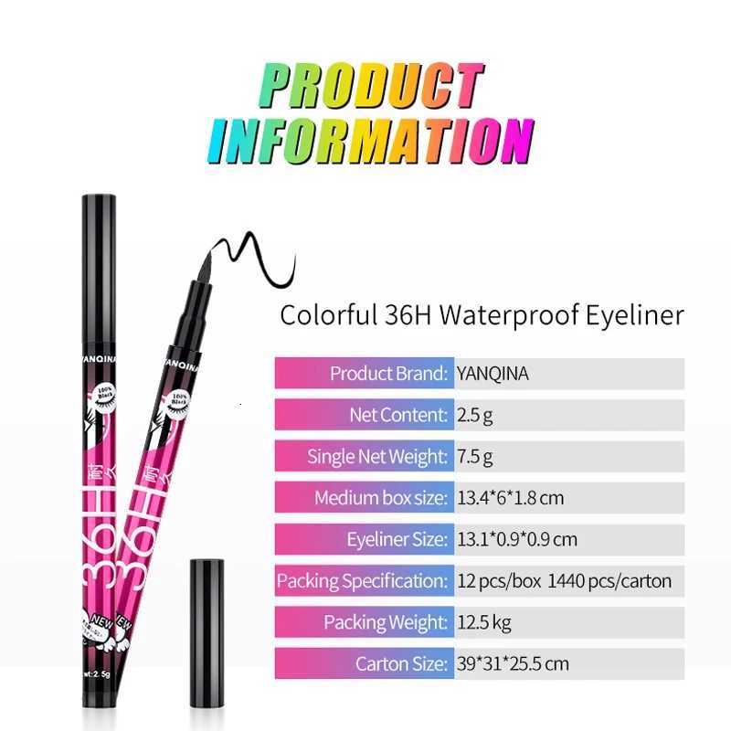 36H Waterproof Liquid Eyeliner Makeup Beauty Cosmetic Eye Liner Pencil Pen Portable Tools Accessories Brown/ Purple/ Black/ BlueT251126
