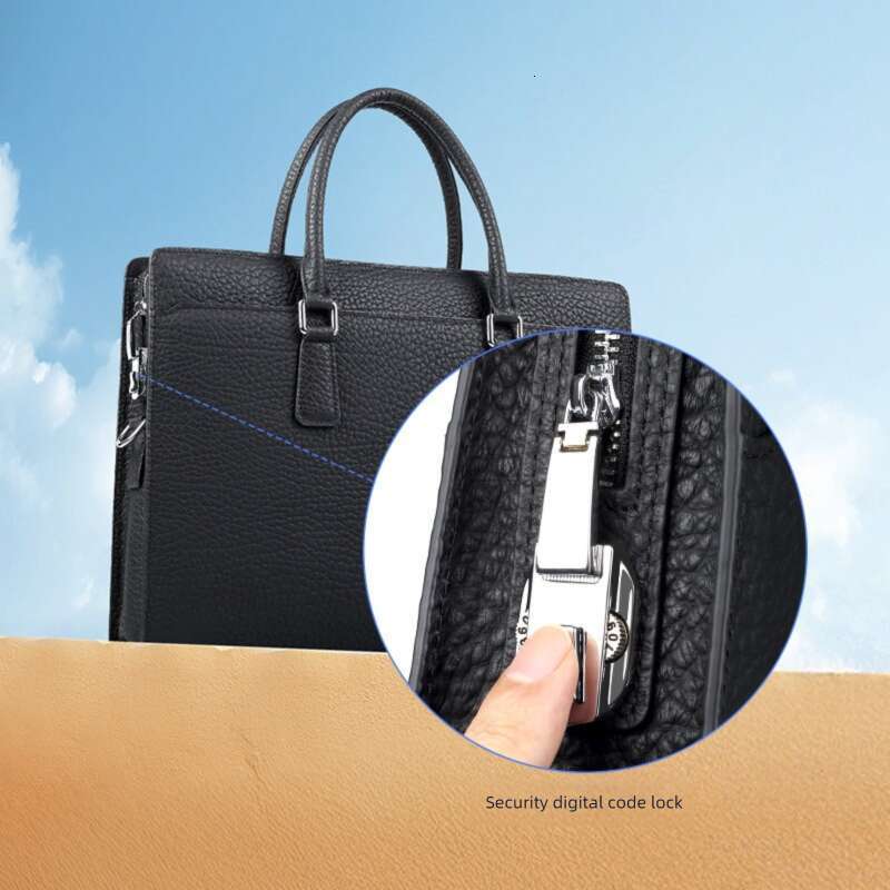 Luxury Bag Designer Top Handle Bags Large Capacity Simple Travel Briefcase Leather Laptop Waterproof Stylish High-end Men's Business Totes