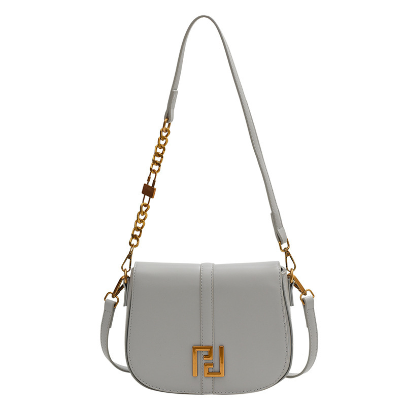 Exclusive Designer Underarm Saddle Purse with Detachable Vintage Chain - 2025 Spring Trendy Crossbody Bag for Women (Artisanal Bohemian Style)